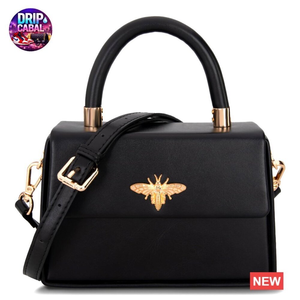 Mini Satchel Crossbody Bag Elegant Square Top Handle Purse Chic